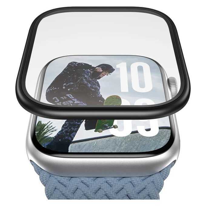 Σκληρυμένο γυαλί UWF METALLIC για Apple Watch 11/10 42 mm, Μαύρο, PanzerGlass