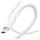 Καλώδιο USB-C, 60 W, Racing, 1,2 m, ασημί-λευκό, empower