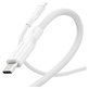 Καλώδιο USB-C, 240 W, Racing, 1,2 m, ασημί-λευκό, empower