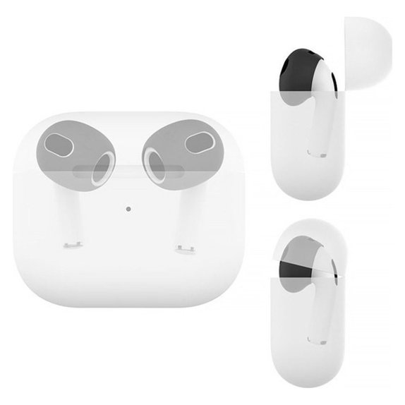 Ανταλλακτικά Silicone Ear Tips για Apple AirPods 3, Μαύρο