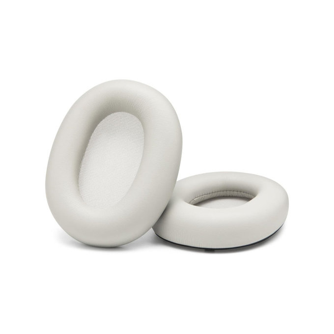 Ανταλλακτικά Earpads Ακουστικών για Sony WH-1000XM6, Αφρός Μνήμης + PU Δέρμα, Λευκό, 1 Pair