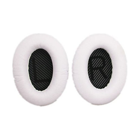 Ανταλλακτικά Earpads Ακουστικών για Bose QuietComfort 2, 15, 25 a 35, Αφρός Μνήμης + PU Δέρμα, Black-white, 1 Pair