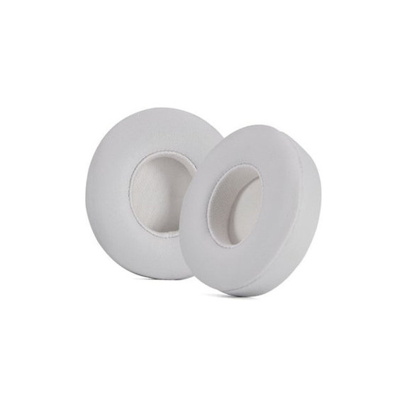 Ανταλλακτικά Earpads Ακουστικών για Beats Solo 4, Αφρός Μνήμης + PU Δέρμα, Λευκό, 1 Pair