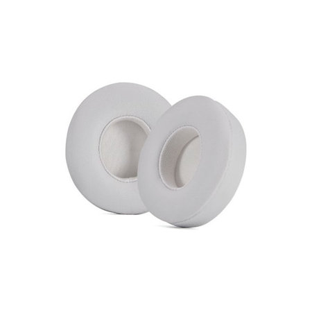 Ανταλλακτικά Earpads Ακουστικών για Beats Solo 4, Αφρός Μνήμης + PU Δέρμα, Λευκό, 1 Pair