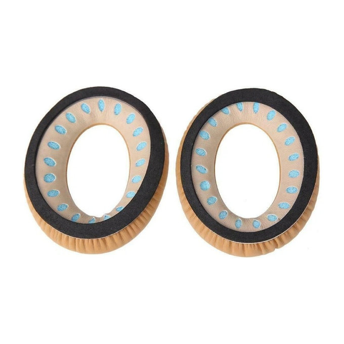 Ανταλλακτικά Earpads Ακουστικών για Bose QuietComfort 2, 15, 25 a 35, Αφρός Μνήμης + PU Δέρμα, Khaki, 1 Pair