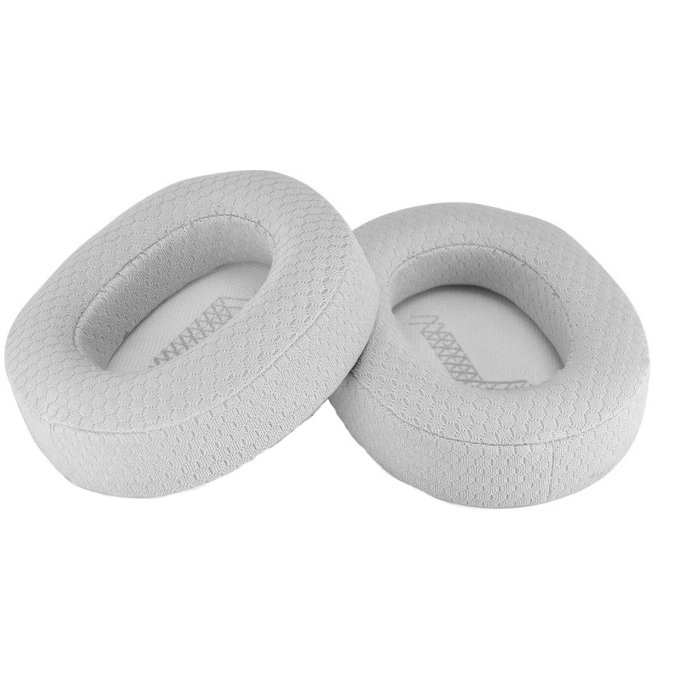 Ανταλλακτικά Earpads Ακουστικών για JBL Live 650BTNC, 660NC, E65BTNC, Duet NC, Αφρός Μνήμης + Textile, Γκρι, 1 Pair