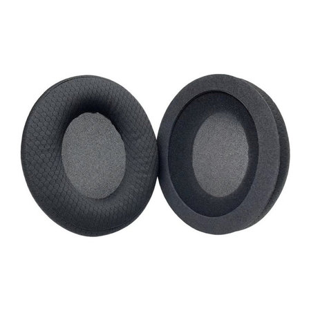 Ανταλλακτικά Earpads Ακουστικών για Kingston HyperX Stinger Core, Αφρός Μνήμης + Textile, Μαύρο, 1 Pair