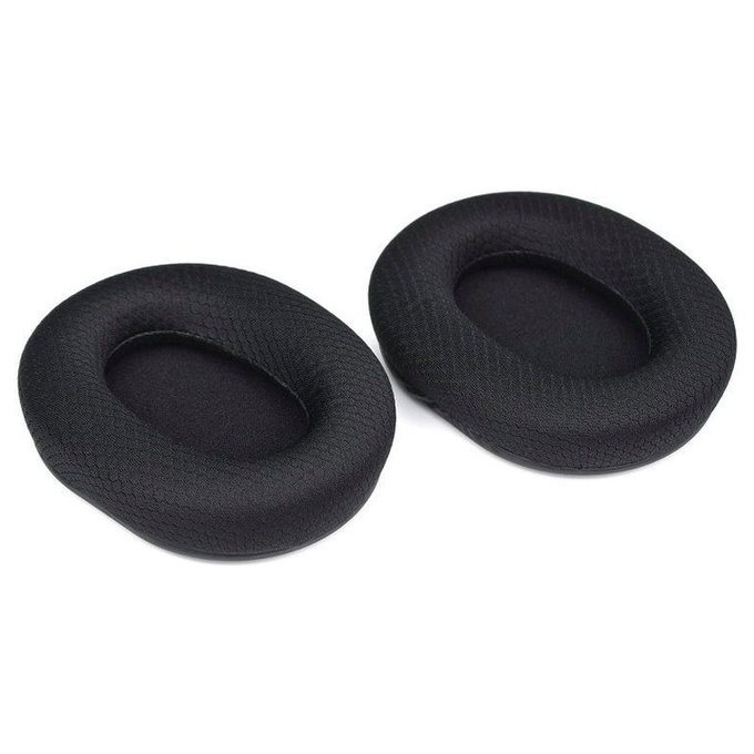 Ανταλλακτικά Earpads Ακουστικών για Razer Blackshark V2, V2X, V2 Pro, V2 SE, Αφρός Μνήμης + Textile, Μαύρο, 1 Pair