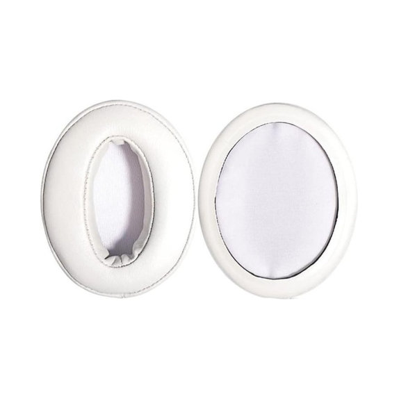 Ανταλλακτικά Earpads Ακουστικών για Sennheiser HD300, 300BT, 4.50BTNC, Αφρός Μνήμης + PU Δέρμα, Λευκό, 1 Pair