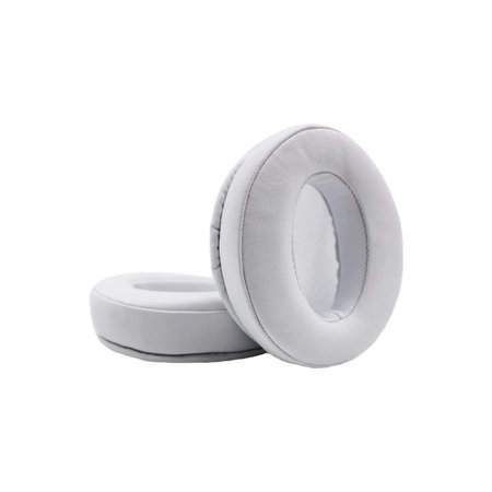 Ανταλλακτικά Earpads Ακουστικών για Sennheiser HD300, 300BT, 4.50BTNC, Αφρός Μνήμης + PU Δέρμα, Λευκό, 1 Pair