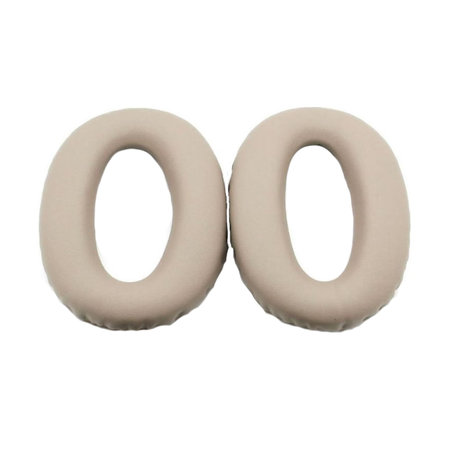 Ανταλλακτικά Earpads Ακουστικών για Sony WH-1000XM3, Αφρός Μνήμης + PU Δέρμα, Μπεζ, 1 Pair