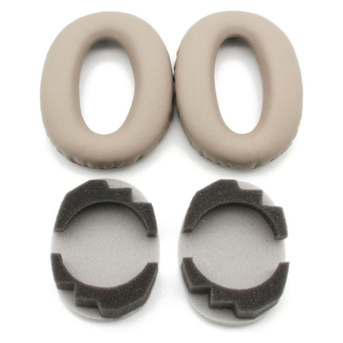 Ανταλλακτικά Earpads Ακουστικών για Sony WH-1000XM3, Αφρός Μνήμης + PU Δέρμα, Μπεζ, 1 Pair