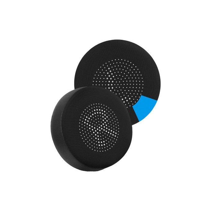 Ανταλλακτικά Earpads Ακουστικών για Jabra Evolve 75, 75+, UC, MS, Αφρός Μνήμης + PU Δέρμα, Μαύρο, Ψυκτικό Τζελ, 1 Pair