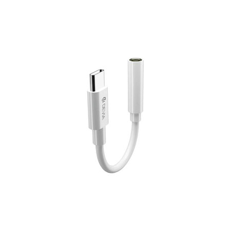 Αντάπτορας Smart 3,5mm Jack / USB-C, λευκός, Devia