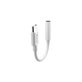 Αντάπτορας Smart 3,5mm Jack / USB-C, λευκός, Devia