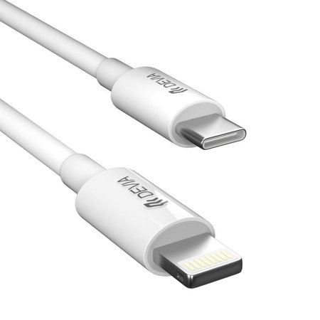 Καλώδιο Lightning / USB-C Smart, PD 27W, 2m, λευκό, Devia