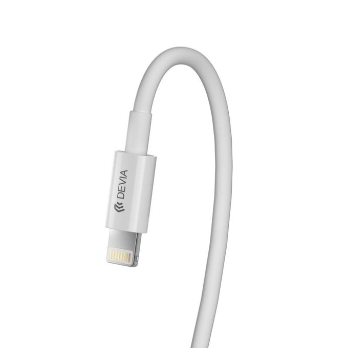 Καλώδιο Lightning / USB-C Smart, PD 27W, 2m, λευκό, Devia