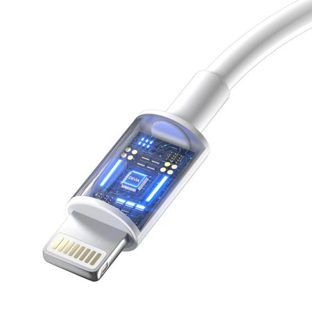 Καλώδιο Lightning / USB-C Smart, PD 27W, 2m, λευκό, Devia
