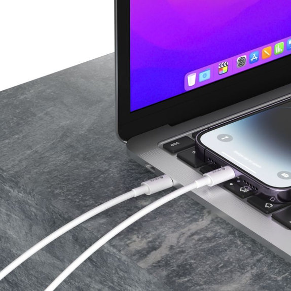 Καλώδιο Lightning / USB-C Smart, PD 27W, 2m, λευκό, Devia