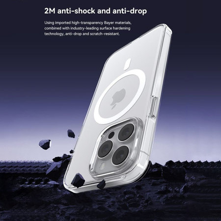 Θήκη Elemental με MagSafe για iPhone 15 Pro Max, διάφανη, Devia