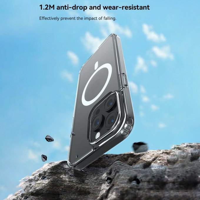 Θήκη Clear με MagSafe για iPhone 15 Pro, διάφανη, Devia