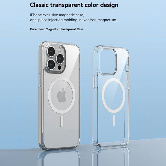 Θήκη Clear με MagSafe για iPhone 15 Plus, διάφανη, Devia