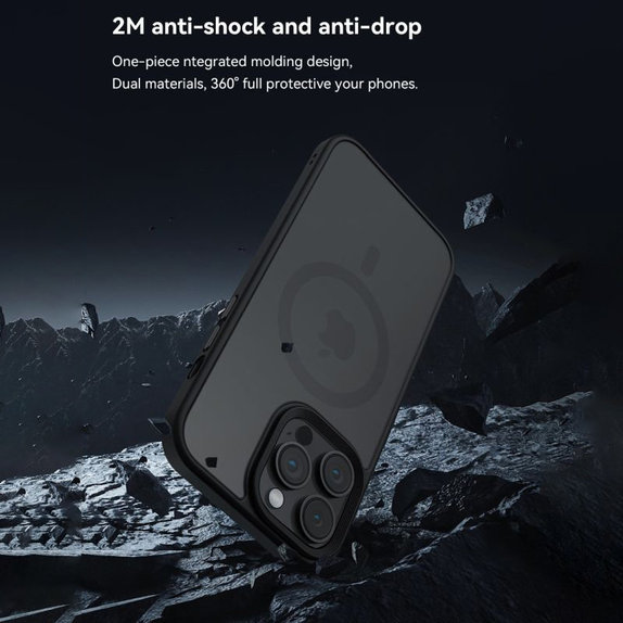 Θήκη Pino με MagSafe για iPhone 15, Μαύρη, Devia