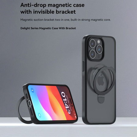 Θήκη Delight με MagSafe για iPhone 15 Pro Max, Μαύρη, Devia