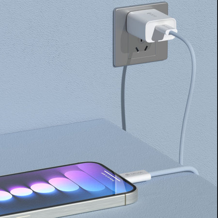 Καλώδιο USB-C / USB-C Smart, PD 60W, 1m, λευκό, Devia