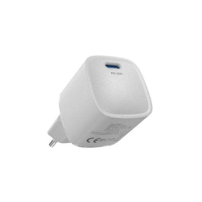 Φορτιστής Mini USB-C, PD 30W, λευκός, Devia