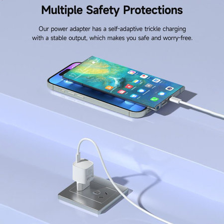 Φορτιστής Mini USB-C, PD 30W, λευκός, Devia