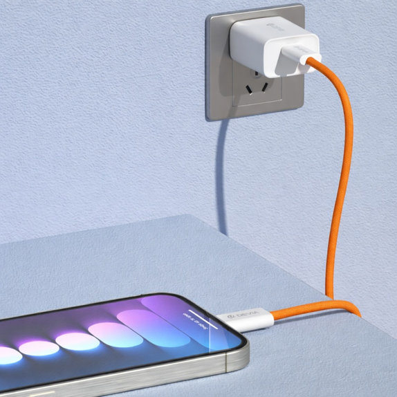 Καλώδιο USB-C / USB-C Smart, PD 60W, 1m, πορτοκαλί, Devia