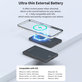 PowerBank MagSafe Extreme Speed Mini με οθόνη, PD 20W, 5000mAh, Space Grey, Devia