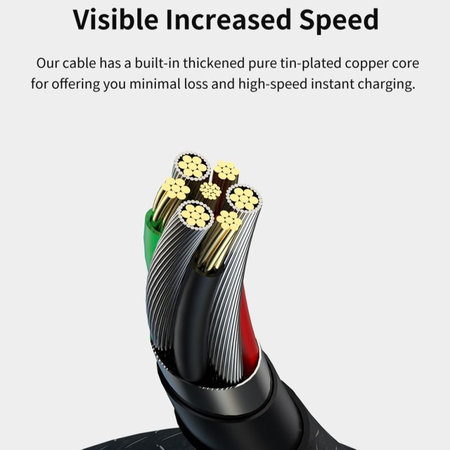 Καλώδιο USB / USB-C Gracious, 2.1A, 2m, μαύρο, Devia