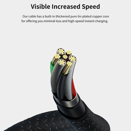 Καλώδιο Lightning / USB Gracious, 2,4A, 1m, μαύρο, Devia