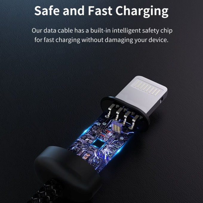 Καλώδιο Lightning / USB Gracious, 2,4A, 2m, μαύρο, Devia
