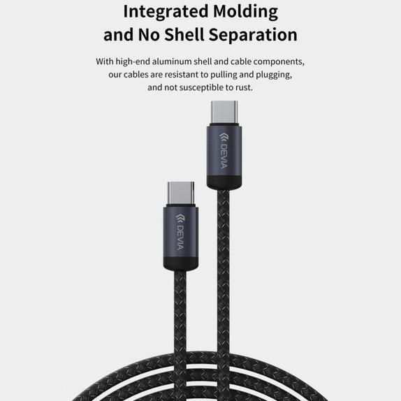 Καλώδιο USB-C / USB-C Gracious, PD 60W, 2m, μαύρο, Devia