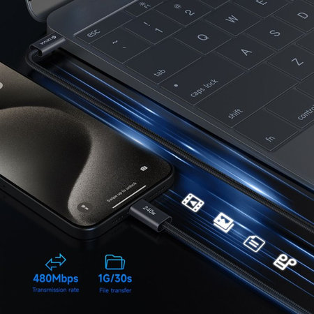 Καλώδιο USB-C / USB-C Extreme Speed, PD 240W, 2m, μαύρο, Devia