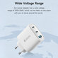 Φορτιστής Extreme Speed, 2x USB-C + USB-A, PD 65W, λευκός, Devia