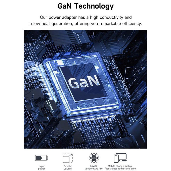 Φορτιστής Extreme Speed, 2x USB-C + USB-A, PD 65W, λευκός, Devia