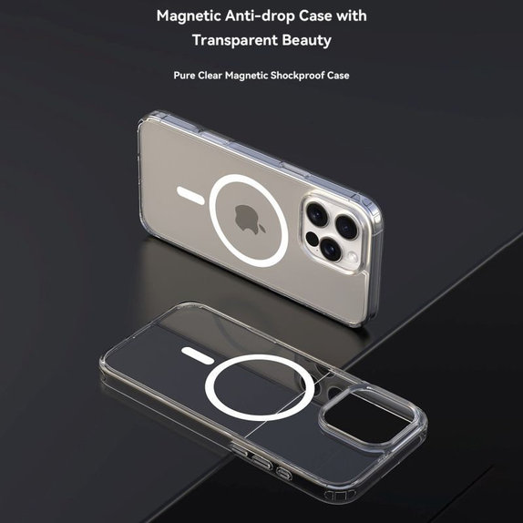 Θήκη Clear με MagSafe για iPhone 16, διάφανη, Devia