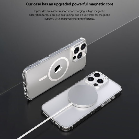 Θήκη Clear με MagSafe για iPhone 16 Pro, διάφανη, Devia