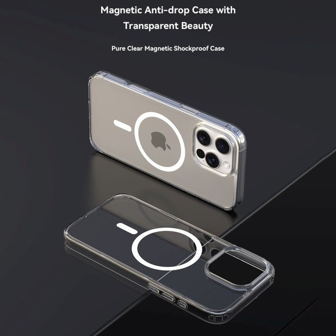 Θήκη Clear με MagSafe για iPhone 16 Plus, διάφανη, Devia