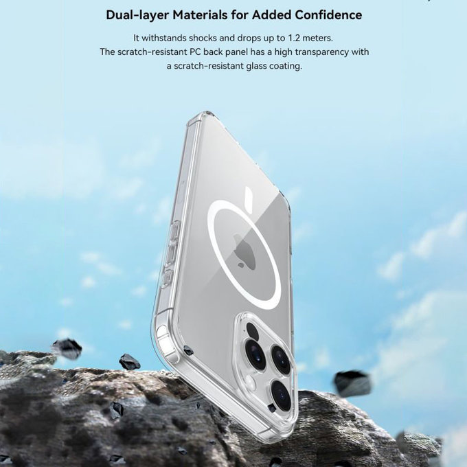 Θήκη Clear με MagSafe για iPhone 16 Pro Max, διάφανη, Devia