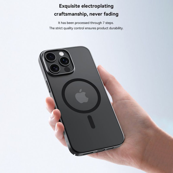 Θήκη Glimmer με MagSafe για iPhone 16, Μαύρη, Devia