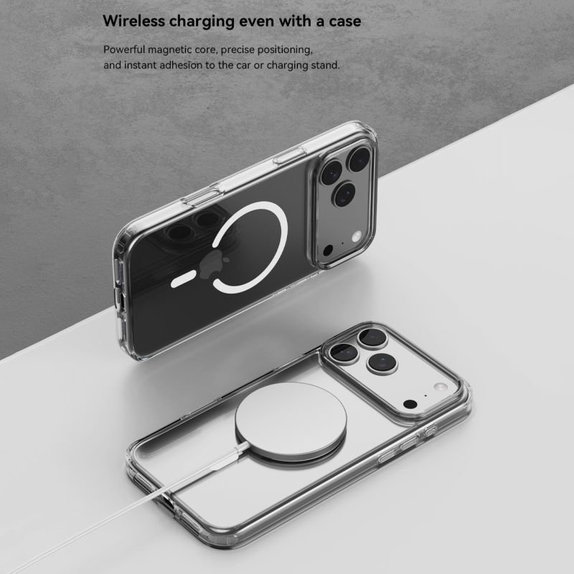 Θήκη Clear με MagSafe για iPhone 17 Pro Max, διάφανη, Devia