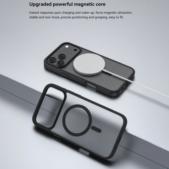 Θήκη Pino με MagSafe για iPhone 17 Pro, Μαύρη, Devia