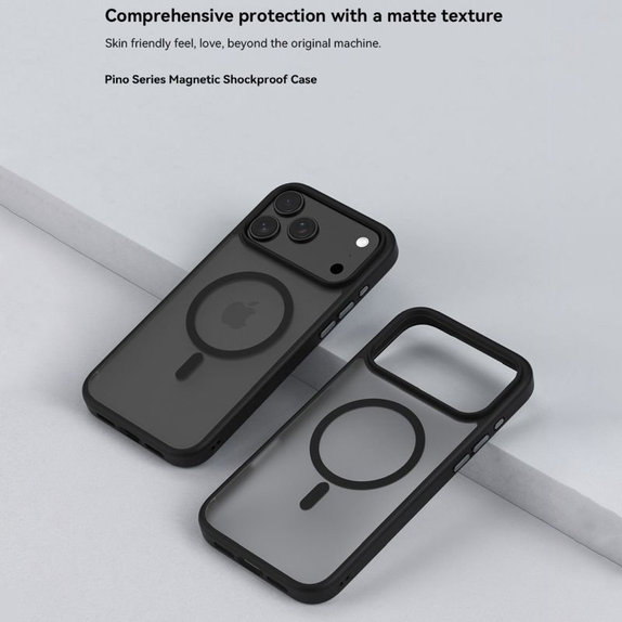 Θήκη Pino με MagSafe για iPhone 17 Pro Max, Μαύρη, Devia