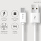 Καλώδιο USB / USB-C Smart, 2.1A, 1m, λευκό, Devia