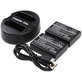 2 baterie z ładowarką doNikon Coolpix P7000, P7700, D3100, D3200, D5100, 1030mAh, Li-Ion, 7.4V, EN-EL14, HQ